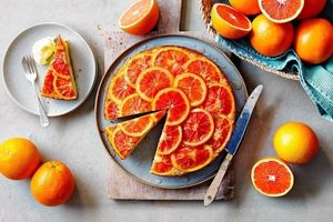 کیک پرتقال برگردان؛ کیک خوشمزه و زیبای زمستانی 