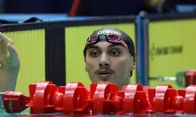 هومر عباسی در ماده ۵۰ متر کرال پشت نایب قهرمان شد
