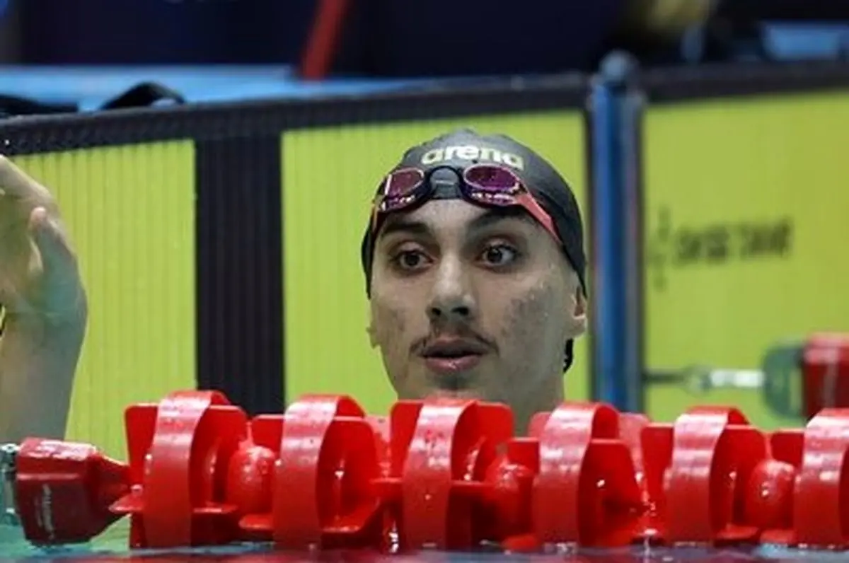 هومر عباسی در ماده ۵۰ متر کرال پشت نایب قهرمان شد
