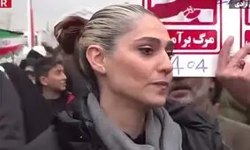 زینب آذرکشب، فعال مارکسیست بی حجابی که چهره راهپیمایی ۲۲ بهمن امسال بود/ ویدئو