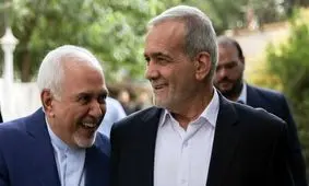 لحظه ورود دکتر محمدجواد ظریف به همایش حامیان مسعود پزشکیان در برج میلاد/ ویدئو