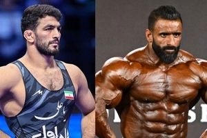 واکنش متفاوت حسن یزدانی به دومی هادی چوپان در مستر المپیا/ عکس