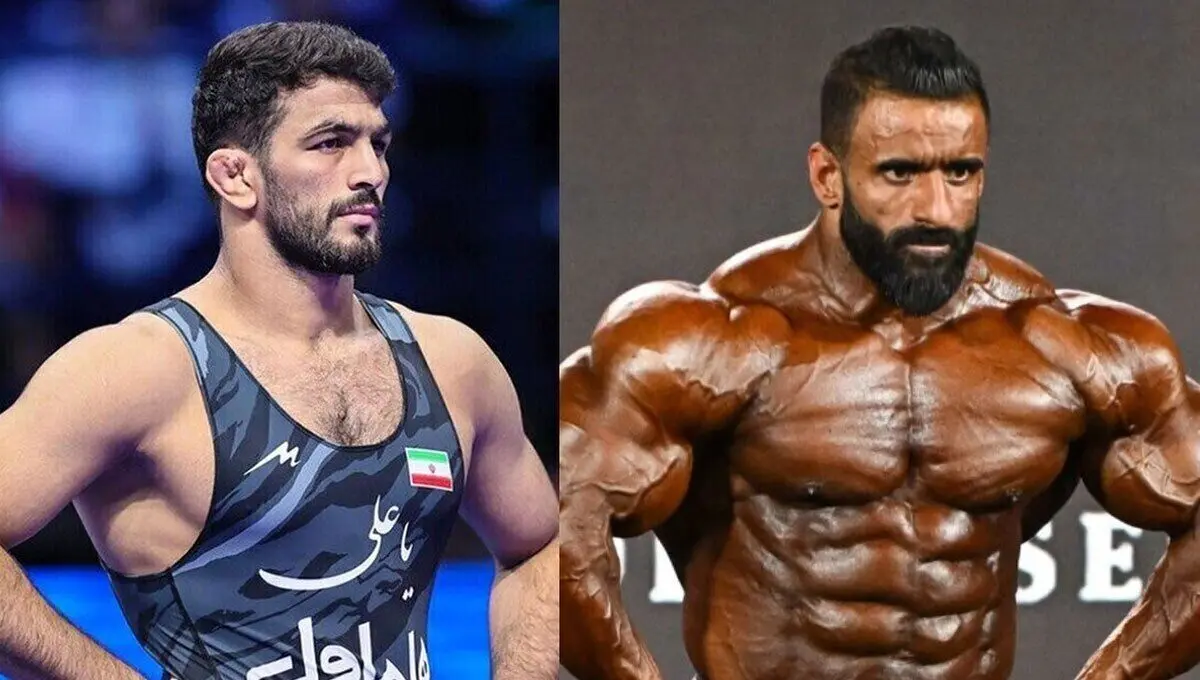 واکنش متفاوت حسن یزدانی به دومی هادی چوپان در مستر المپیا/ عکس

