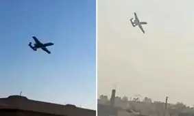 پاشیدن مایع مرموز از هواپیمای اسرائیلی در منطقه