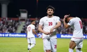 سردار آزمون در کنار لیونل مسی