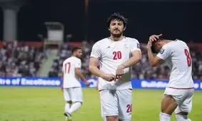 سردار آزمون در کنار لیونل مسی