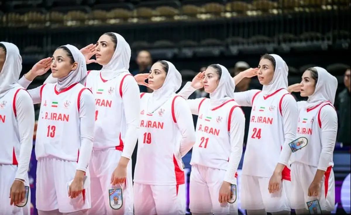 صعود ۱۵‌ پله ای بسکتبال زنان ایران در رنکینگ جهانی