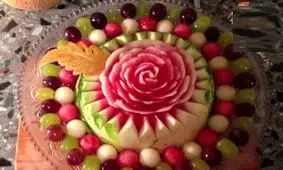 تزیین هندوانه شب یلدا عروس؛ آموزش تصویری