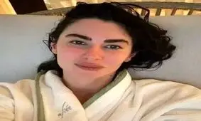 جنجال نسرین جوادزاده با حوله حمام!

