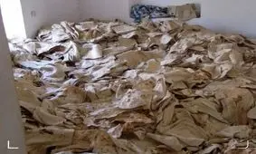 کشفِ باورنکردنی ۵ تُن نانِ خشک در یک خانه در کرمانشاه

