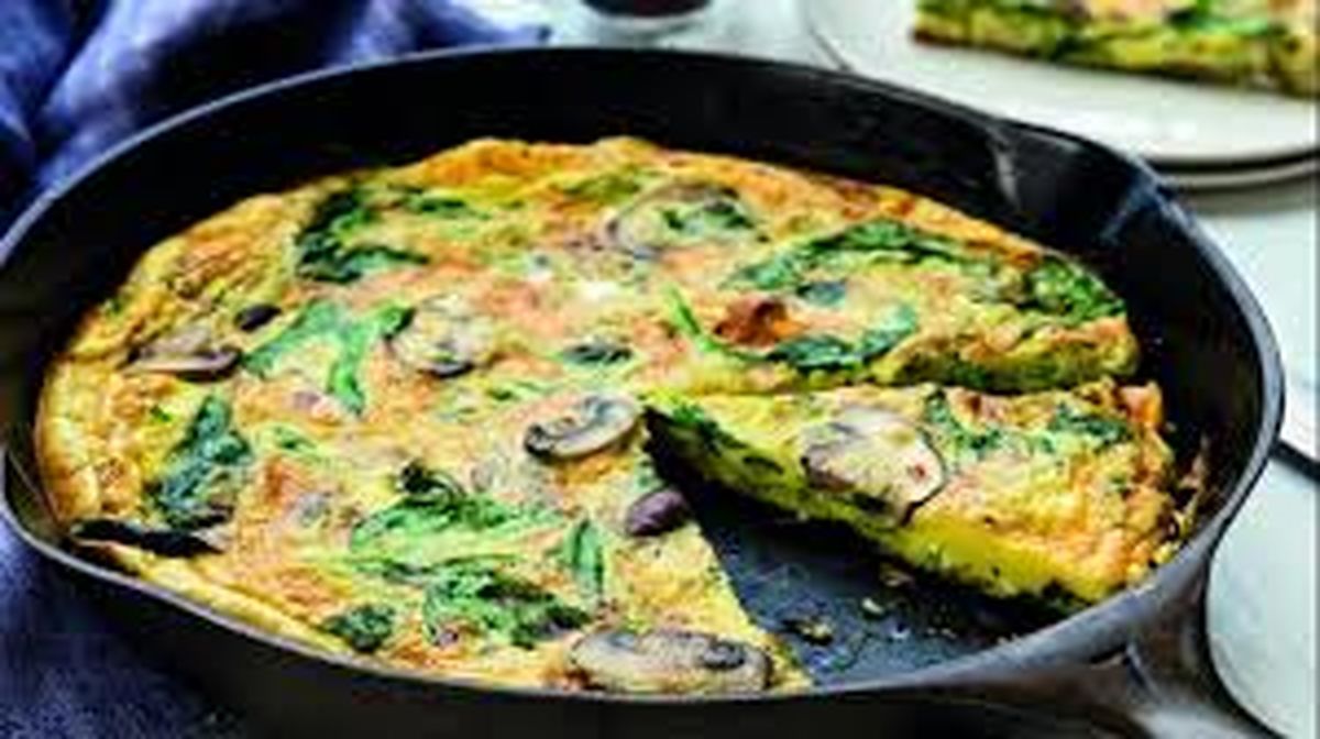 طرز تهیه نان اسفناج با پنیر پیتزا