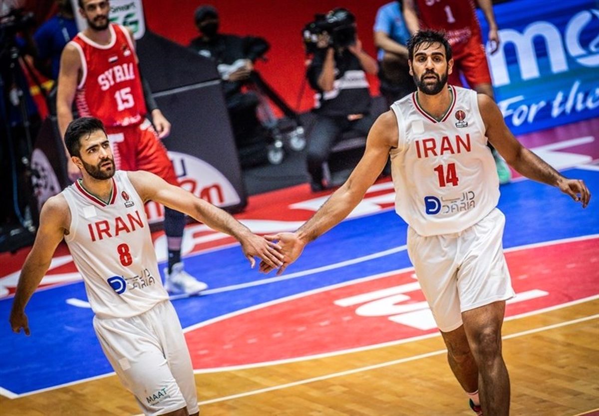 پیروزی بی‌دردسر تیم ملی بسکتبال ایران مقابل سوریه
