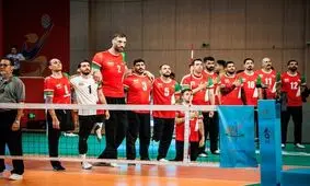 تصاویر دیدنی از مرد ۲۴۷ سانتی‌متری والیبال نشسته ایران درمسابقات جهانی