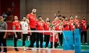 تصاویر دیدنی از مرد ۲۴۷ سانتی‌متری والیبال نشسته ایران درمسابقات جهانی