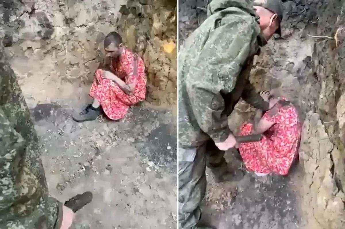 جنجال ویدئوی تحقیر سرباز در لباس زنانه در خط مقدم | ببینید