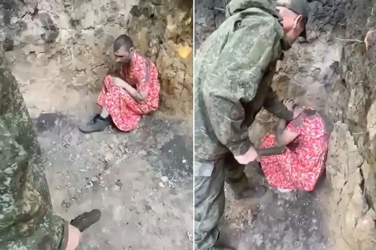 جنجال ویدئوی تحقیر سرباز در لباس زنانه در خط مقدم | ببینید