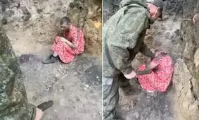 جنجال ویدئوی تحقیر سرباز در لباس زنانه در خط مقدم | ببینید