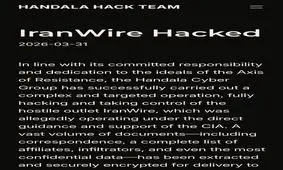 حنظله اعلام کرد ایران وایر را هک کرده است