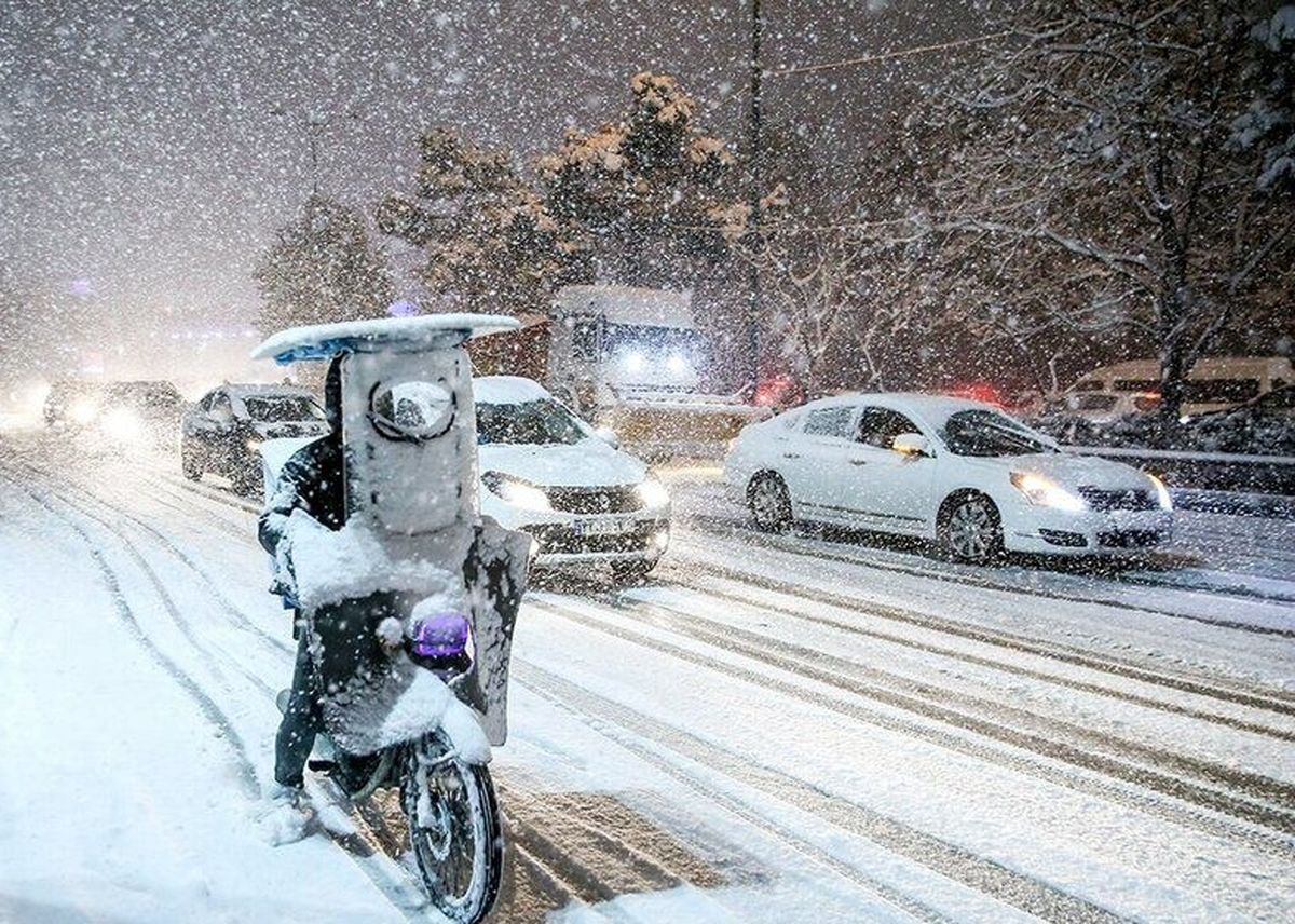 بارش برف و باران در نقاط مختلف کشور