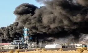 آتش در مینی پالایشگاه منطقه ویژه اقتصادی بیرجند کنترل شد/ ویدئو

