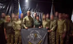 حضور رئیس‌جمهور اوکراین در بین نیروهای عملیات ویژه نزدیک باخموت/ عکس
