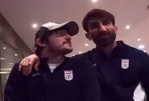 شوخی بیرانوند با مصدومیت سردار آزمون در اردوی تیم ملی/ ویدئو

