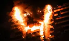 اعلام علت قطعی آتش سوزی در بیمارستان گاندی تهران

