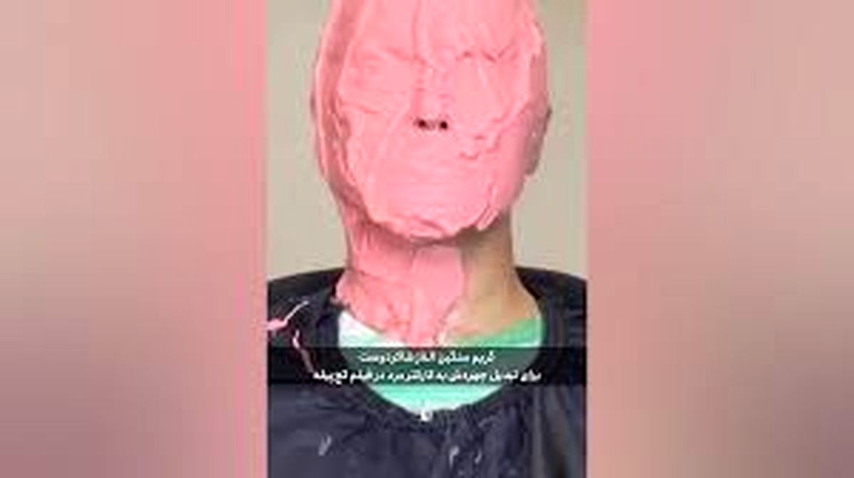 مراحل گریم سنگین الناز شاکردوست برای یک نقش مردانه / ویدئو