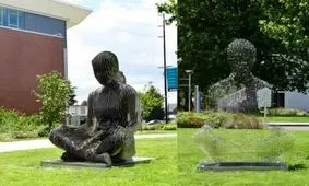  مجسمه هایی جادویی که نامرئی می شوند!/ ویدئو

