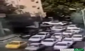 تصویر آهسته از لحظه برخورد پرتابه‌های رژیم صهیونیستی به تجریش/ ویدئو