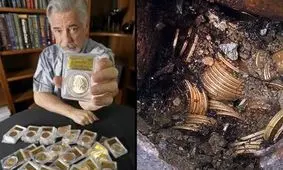 گنجی که زیر پا افتاده بود / یک قوطی زنگ‌زده پر از سکه طلا