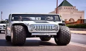 کلکسیون عجیب ترین خودرو‌های جهان متعلق به شیخ رنگین کمان!/ تصاویر