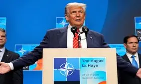 اظهارات مضحک ترامپ درباره حمله موشکی ایران به پایگاه آمریکایی در قطر | ویدئو