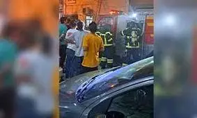 آتش‌سوزی ساختمان ۶ طبقه در کوچه فدک یکم