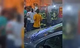 آتش‌سوزی ساختمان ۶ طبقه در کوچه فدک یکم