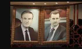 سلفی دختر با حجاب در کاخ بشار اسد/ عکس
