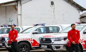 خودروهای هلال احمر ایذه توسط آشوبگران از بین رفت
