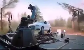 فیلمبرداری صحنه تصادف یک فیلم بدون هیچ تصادفی در استودیو/ ویدئو