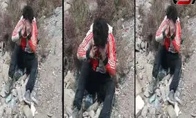صحنه دفن کردن دختربچه توسط پدرش در قزلحصار کرج/ ویدئو