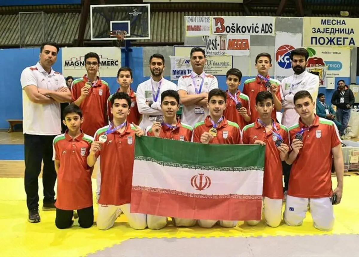 قهرمانی تیم تکواندوی پسران ایران در المپیک دانش آموزی

