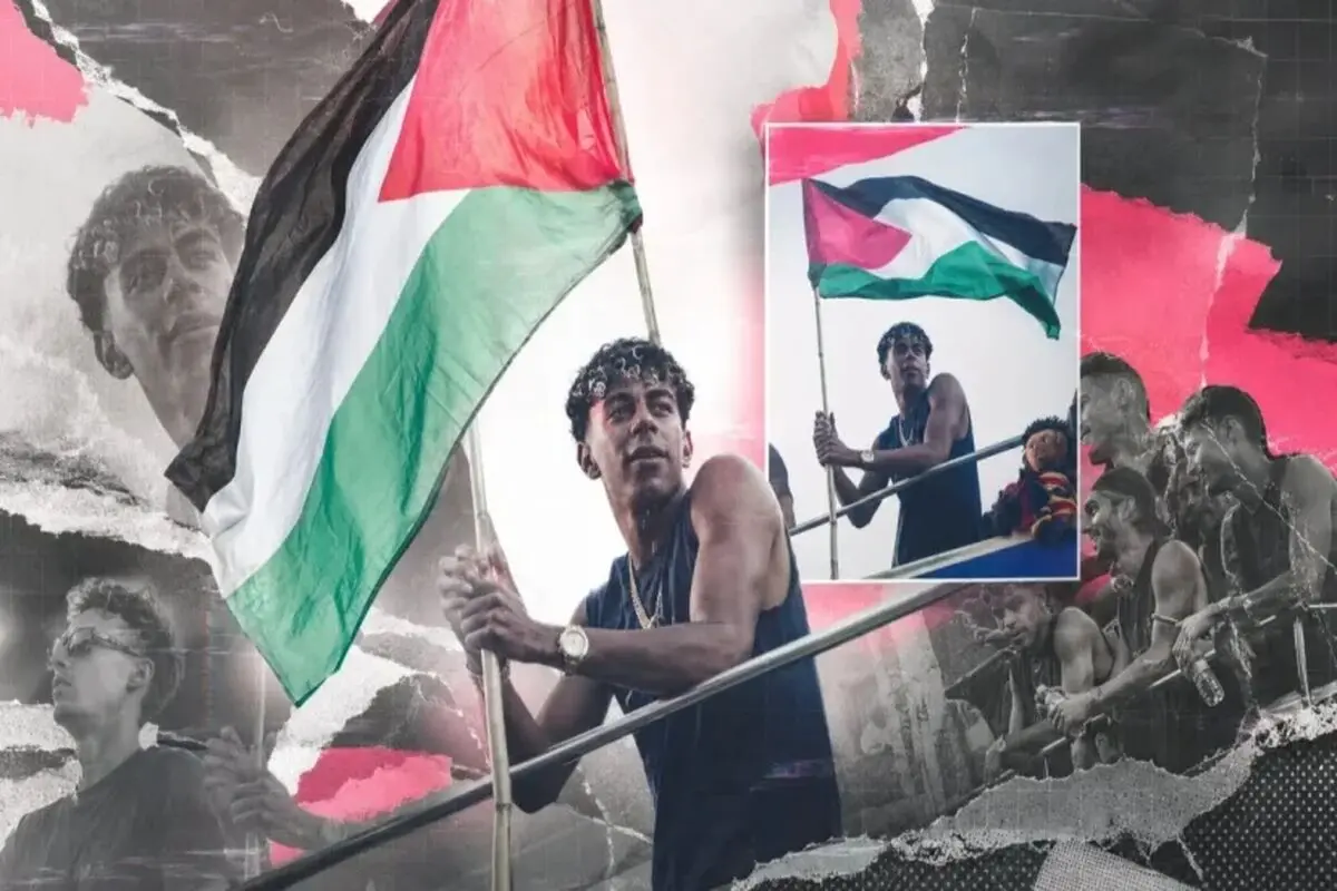 حمایت گواردیولا از لامین یامال پس از بالا بردن پرچم فلسطین