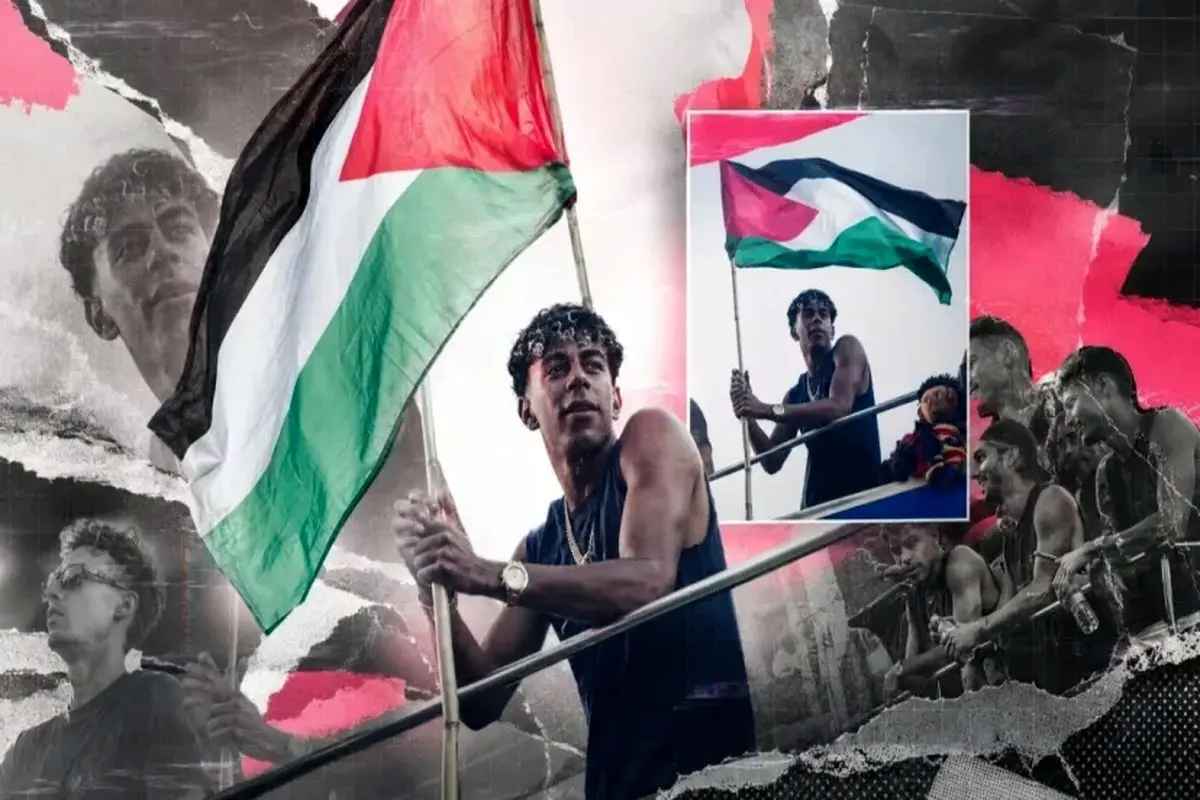حمایت گواردیولا از لامین یامال پس از بالا بردن پرچم فلسطین