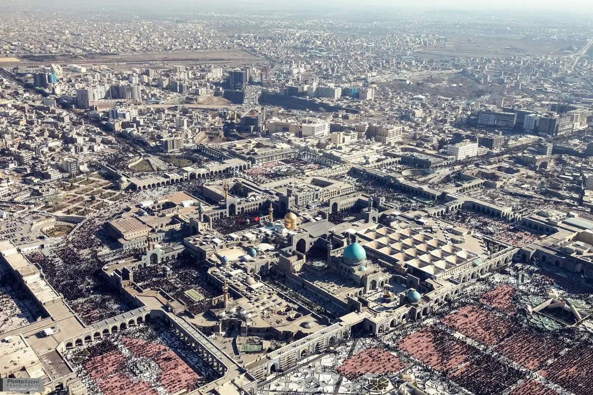 سفر به ایران قدیم؛ نمایی از شهر «مشهد» از بالا و در دهه 50 