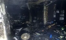 آتش‌سوزی در سنندج؛ ۲۰ مغازه طعمه حریق شدند