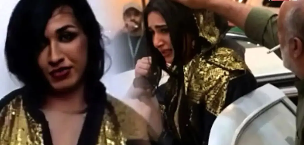 حضور مرد زن نما در میهمانی خصوصی زنان/ هم کلاه گیسش هم لباس های زنانه اش را درآوردند/ ویدئو