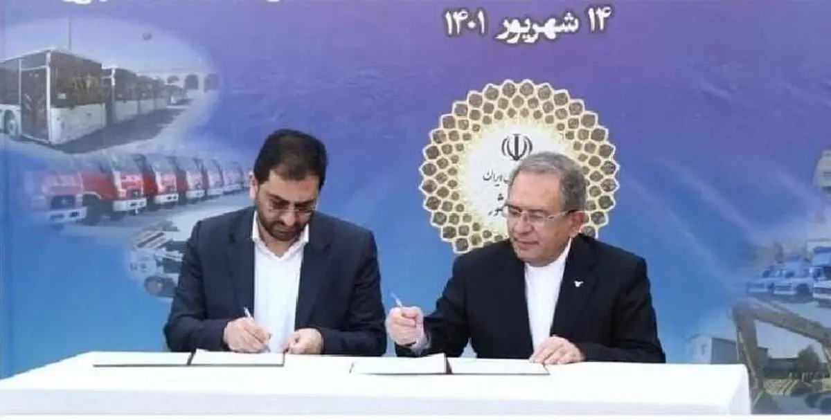 امضای خرید 908 دستگاه اتوبوس شهری گروه بهمن با شهرداری مشهد

