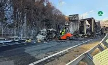 تصادف زنجیره‌ای ۶۷ خودرو در ژاپن؛ ۲۸ تن کشته و زخمی شدند/ ویدئو