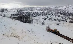 ۶۰ درصد جمعیت دلفان در محاصره برف؛ راه ۴۴۰ روستا بسته شد

