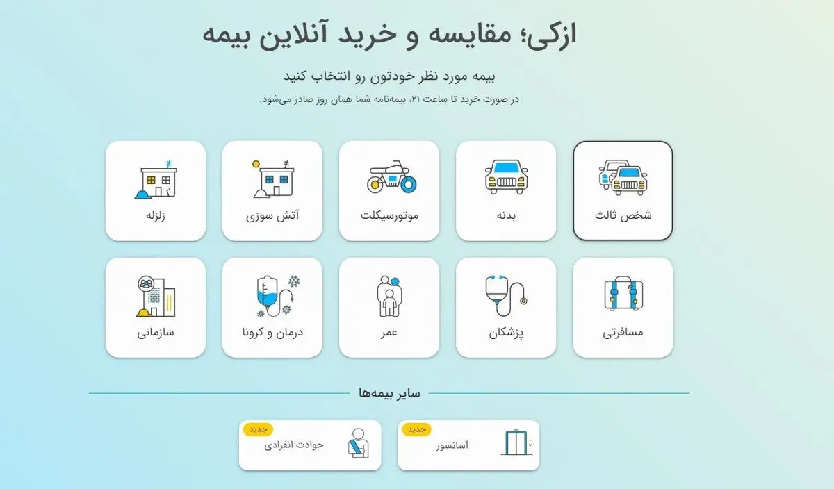 نحوه خرید اقساطی بیمه با ازکی‌وام