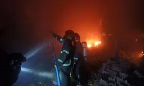 انفجار در قزوین جان مامور آتش نشان را گرفت